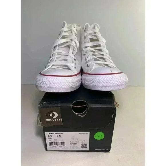 .2065 Converse All Star High Top White-US 6.5 Mens, 8.5 Womens - Picture 2 of 5